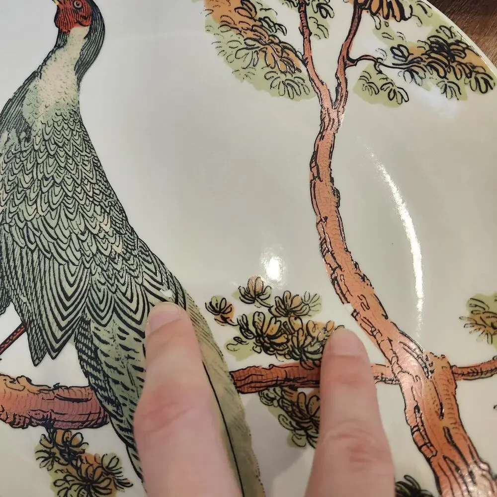 Pottery Barn Pheasant Bird Ceramic Plate 9